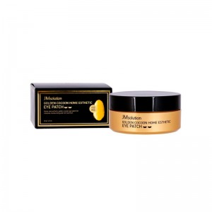 Гидрогелевые патчи с шёлком и золотом JMsolution Golden Cocoon Home Esthetic Eye Patch 60 шт