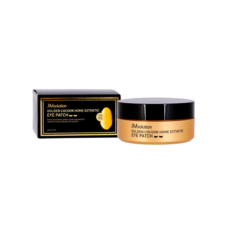 Гидрогелевые патчи с шёлком и золотом JMsolution Golden Cocoon Home Esthetic Eye Patch 60 шт