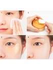 Гидрогелевые патчи с шёлком и золотом JMsolution Golden Cocoon Home Esthetic Eye Patch 60 шт