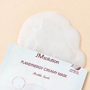Тканевая маска для сияния кожи с семенами периллы JMsolution Plansynergy Creamy Mask Perilla Seeds 30мл