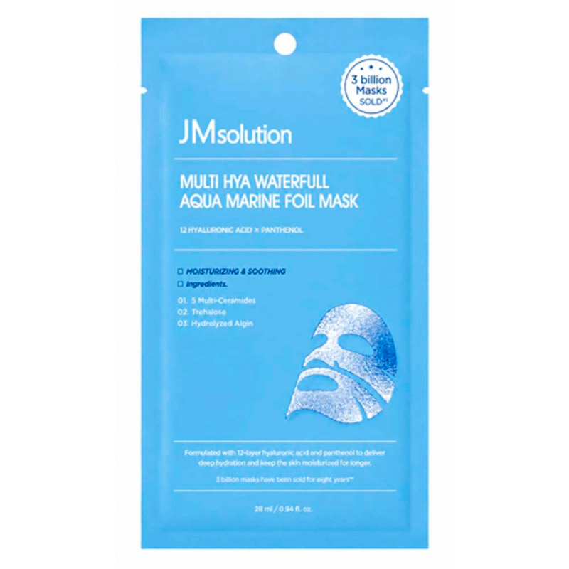 Увлажняющая тканевая маска JMsolution Multi Hya Waterfull Aqua Marine Foil Mask 28 мл