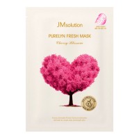 Тканевая маска для выравнивания тона с сакурой JMsolution Purelyn Fresh Mask Cherry Blossom 30мл