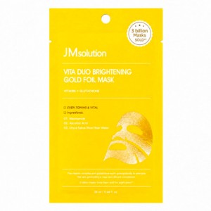 Тканевая маска для сияния кожи JMsolution Vita Duo Brightening Gold Foil Mask 28 мл