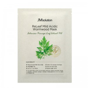 Успокаивающая тканевая маска с полынью JMsolution Releaf Mild Acidic Wormwood Mask 30 мл