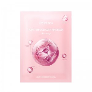 Укрепляющая маска с коллагеном для сияния кожи JMsolution Pure Fish Collagen Pink Mask 30мл