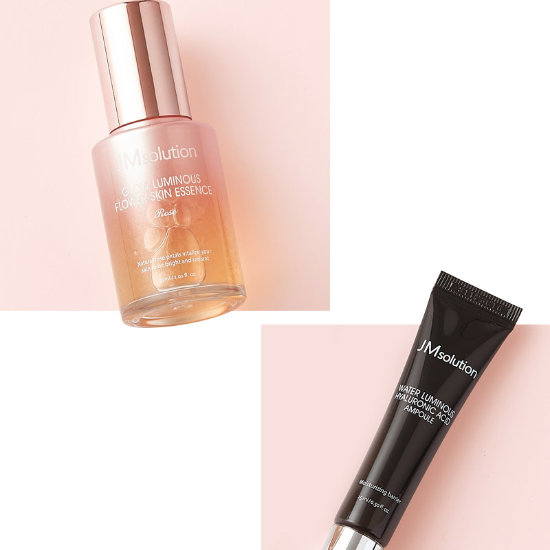 Набор сывороток с розой JMSolution Glow Luminous Flower Hyaluronic Acid Double Essence 30 мл 15 мл