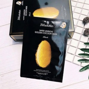 Тканевая маска с протеинами кокона шелкопряда JM Solution Water Luminous Golden Cocoon Mask Black Plus 45 мл