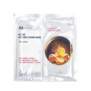Тканевая премиум-маска с золотом и икрой JMsolution Active Golden Caviar Mask Premium 33мл
