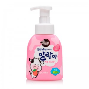 Пенка для рук клубничное молоко KeraSys Shower Mate Bubble Hand Wash Strawberry Milk 300мл