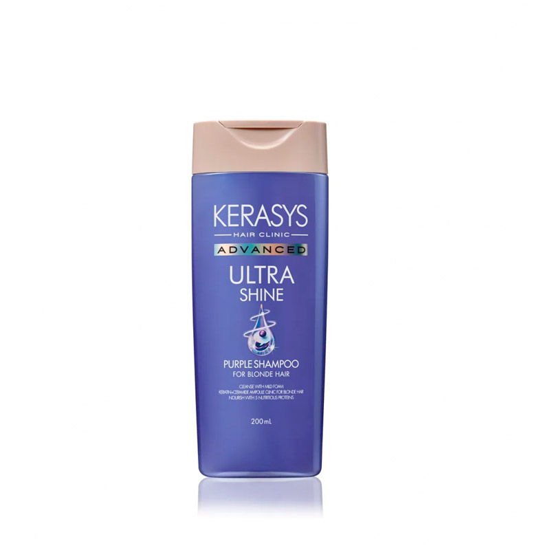 Шампунь анти желтизна KeraSys Advanced Ultra Shine Purple Shampoo 200мл Шампунь анти желтизна KeraSys Advanced Ultra Shine Purple Shampoo 200мл