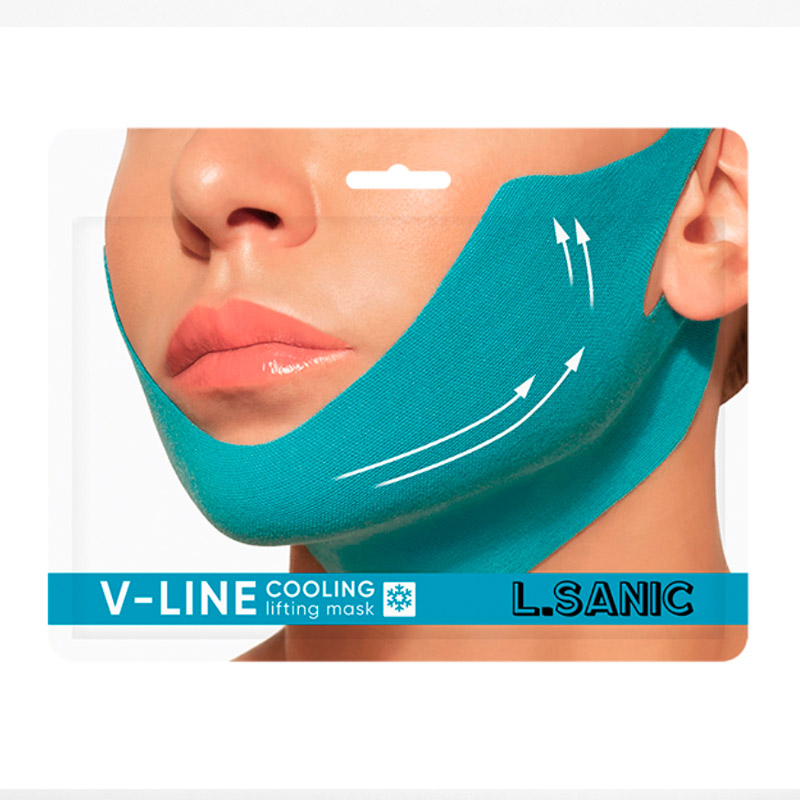 Маска-бандаж для коррекции овала лица с охлаждающим эффектом LSanic Vline Cooling Lifting Face Mask 20гр