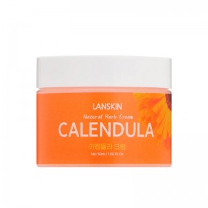 Успокаивающий крем с экстрактом календулы LanSkin Natural Herb Cream Calendula 50мл