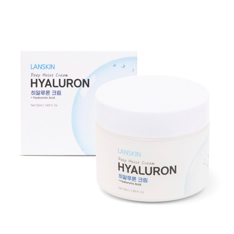 Глубоко увлажняющий крем с гиалуроновой кислотой LanSkin Deep Moist Cream Hyaluron 50мл