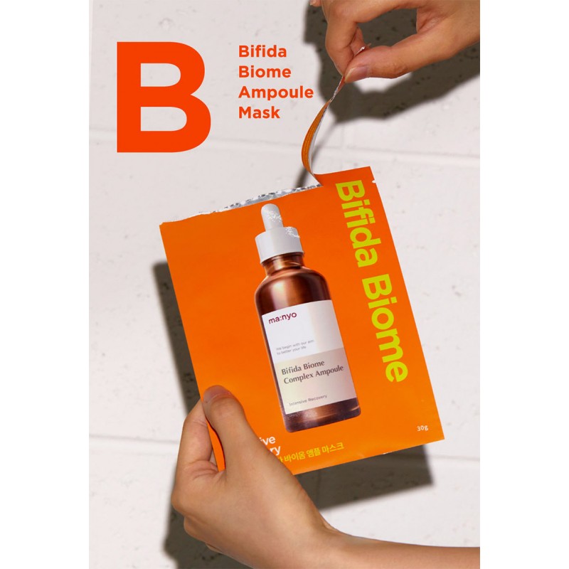 Восстанавливающая маска с пробиотиками MANYO Bifida Biome Ampoule Mask 30 мл