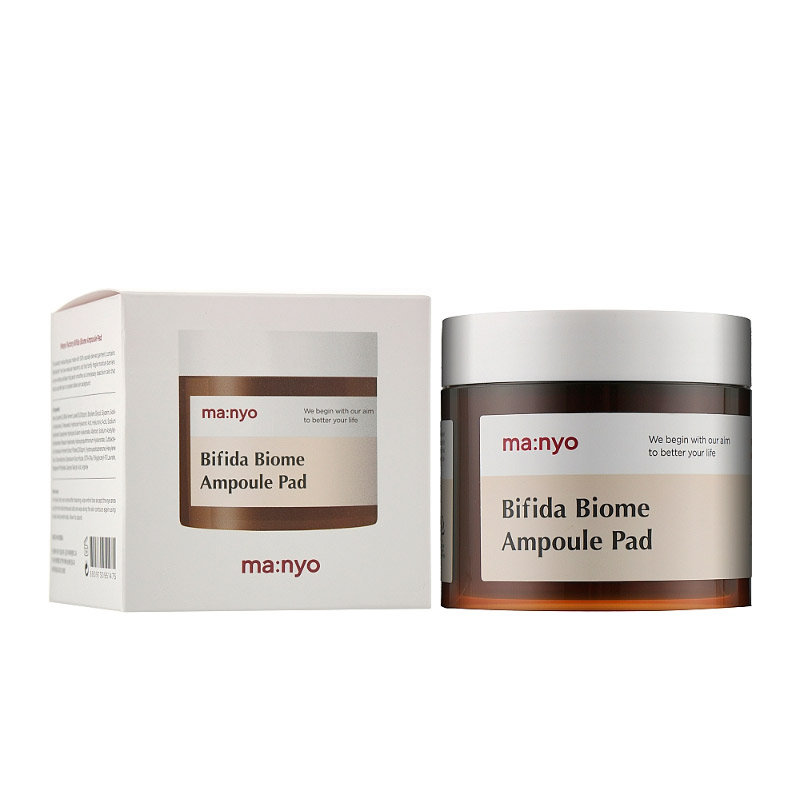 Увлажняющие пэды с бифидокомплексом Manyo Bifida Biome Ampoule Pad 70 шт