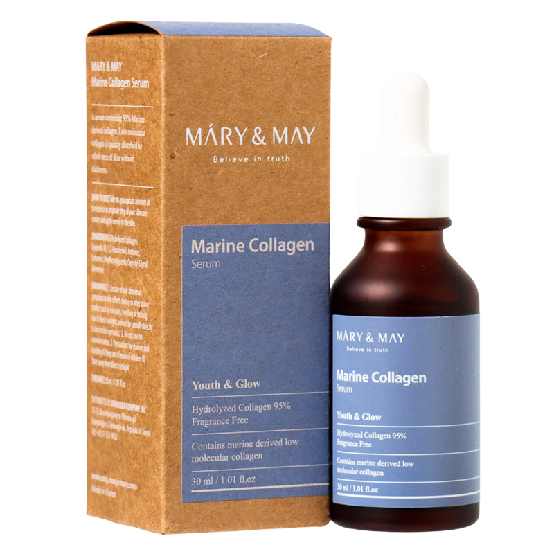 Антивозрастная сыворотка с морским коллагеном Mary May Marine Collagen Serum 30мл Антивозрастная сыворотка с морским коллагеном Mary May Marine Collagen Serum 30мл