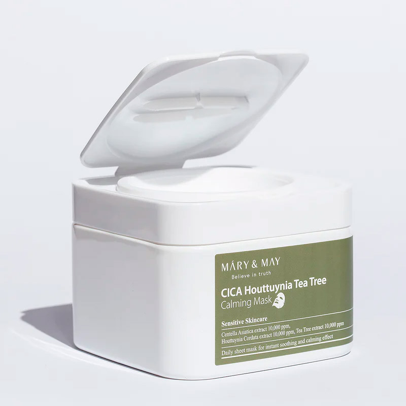 Набор масок с центеллой для чувствительной кожи Mary May Cica Houttuynia Tea Tree Calming Mask 30 шт