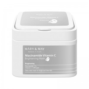 Набор осветляющих масок с ниацинамидом Mary May Niacinamide Vitamin C Brightening Mask 30 шт
