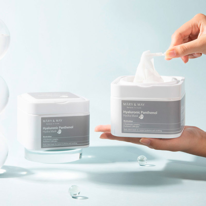 Набор увлажняющих масок с гиалуроновой кислотой Mary May Hyaluronic Panthenol Hydra Mask 30 шт