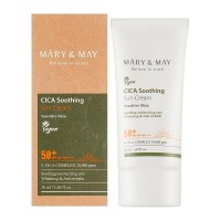Успокаивающий солнцезащитный крем с центеллой Mary May CICA Soothing Sun Cream SPF50+ PA++++ 50мл