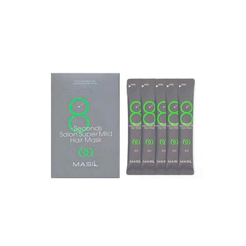 Миниатюра маски для ослабленных волос MASIL 8 Seconds Salon Super Mild Hair Mask 8 мл