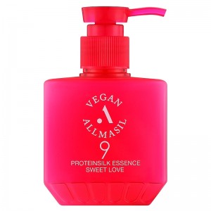 Веганский несмываемый бальзам для волос AllMasil Vegan 9 Protein Silk Essence Sweet Love 200мл