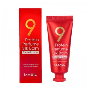 Миниатюра несмываемого протеинового бальзама для волос Masil 9 Protein Perfume Silk Balm Sweet Love 20мл