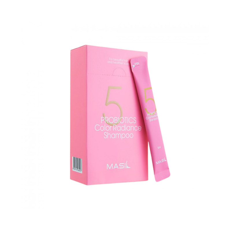 Миниатюра шампуня для защиты цвета MASIL 5 Probiotics Color Radiance Shampoo Stick Pouch 8 мл