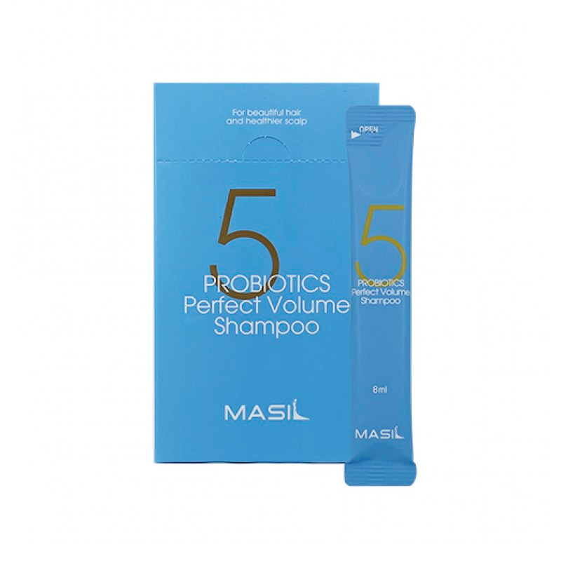 Миниатюра шампуня для объема волос MASIL 5 Probiotics Perfect Volume Shampoo 8 мл