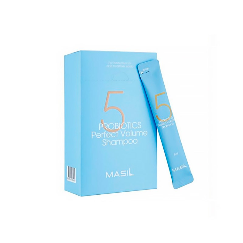 Миниатюра шампуня для объема волос MASIL 5 Probiotics Perfect Volume Shampoo 8 мл