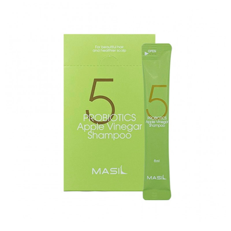 Миниатюра шампуня с яблочным уксусом MASIL 5 Probiotics Apple Vinegar Shampoo 8 мл