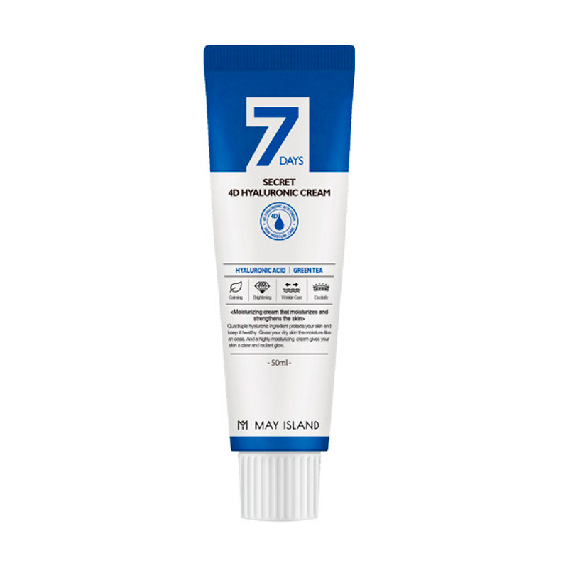 Крем для лица с гиалуроновой кислотой MAY ISLAND Seven Days Secret 4D Hyaluronic Cream 50 мл