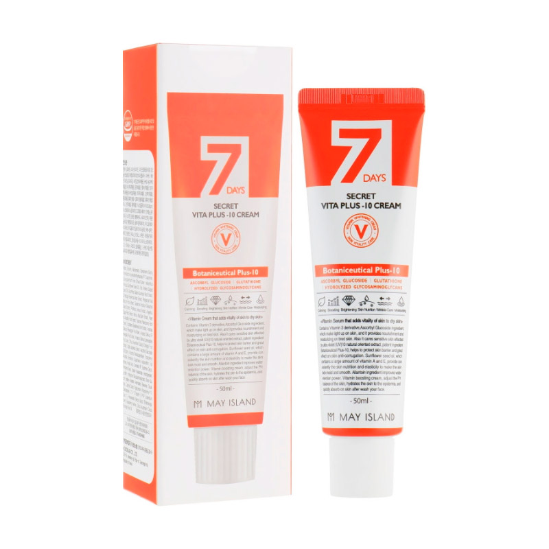 Крем для выравнивания тона MAY ISLAND 7Days Secret Vita Plus 10 Cream 50мл