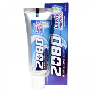 Миниатюра зубной пасты с мятой Dental Clinic 2080 Cavity Protection Double Mint 20 гр