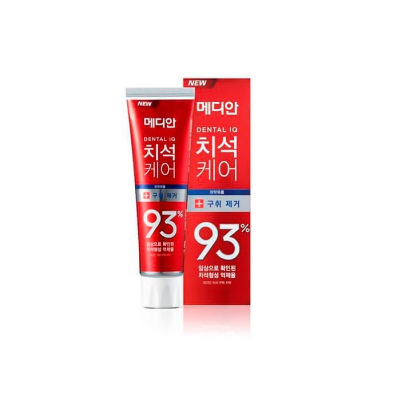 Освежающая зубная паста с цеолитом MEDIAN Toothpaste Dental IQ 93% Remove Bad Breath - 120 мл