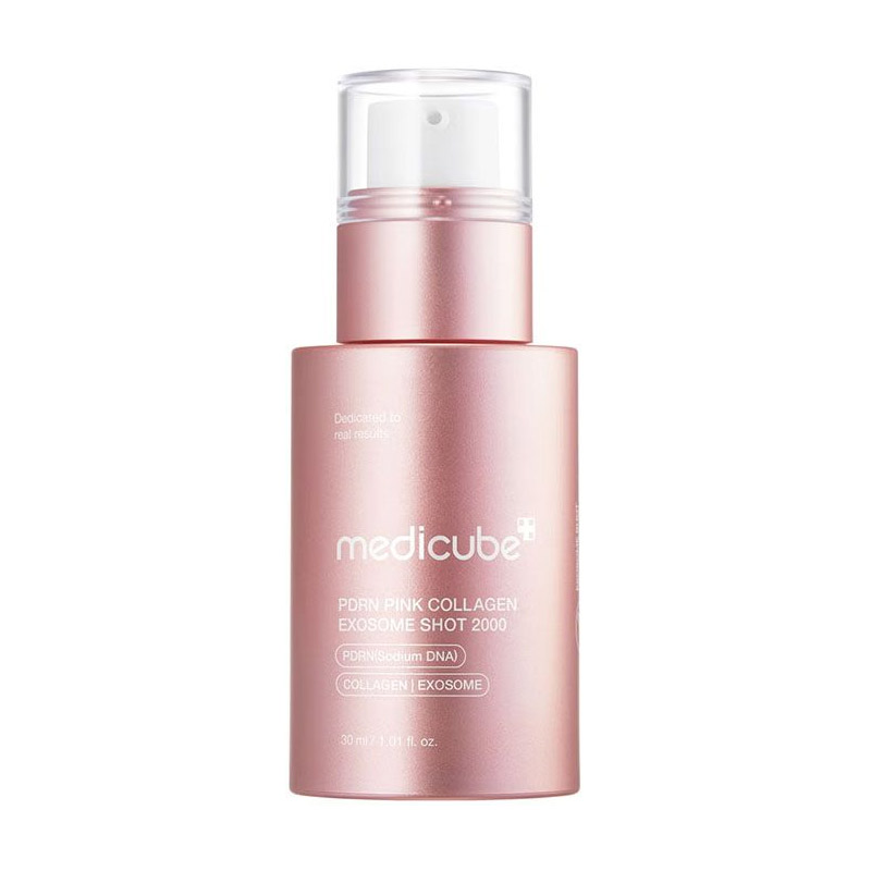 Омолаживающая ампула с микроиглами medicube PDRN Pink Collagen Exosome Shot Serum 2000 30мл