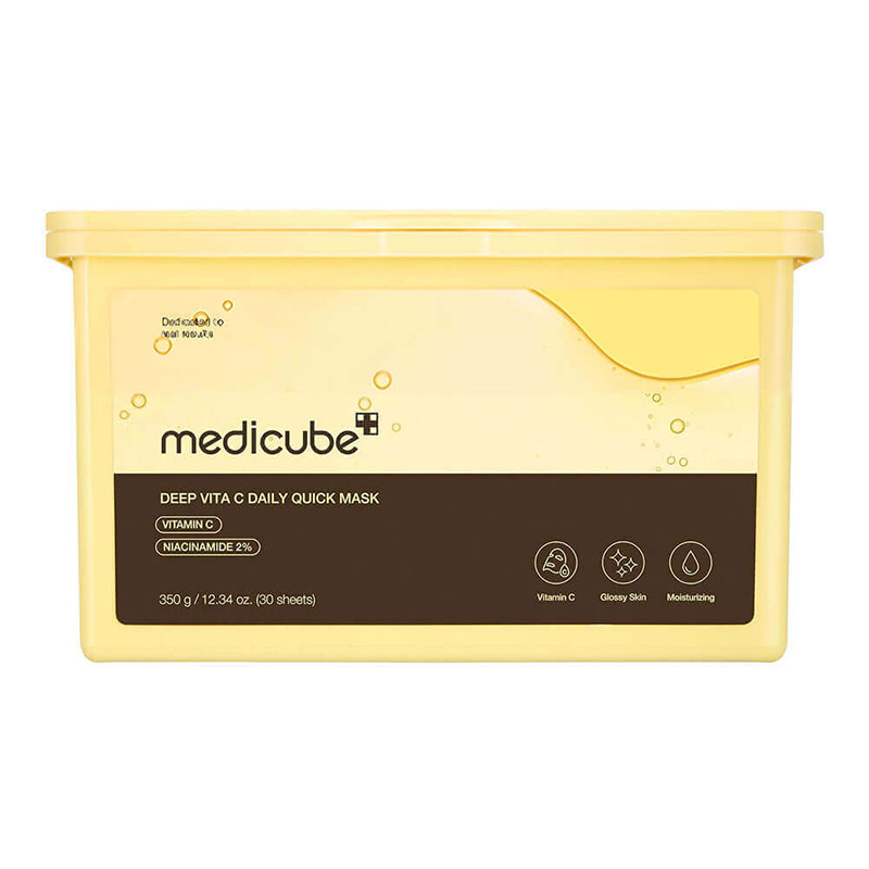 Набор осветляющих масок с витамином С medicube Deep Vita C Daily Quick Mask 30шт