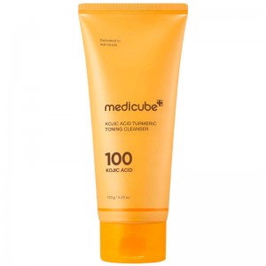 Пенка для умывания с кислотами medicube Kojic Acid Turmeric Toning Cleanser 120гр