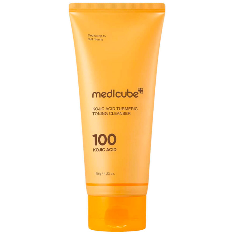 Пенка для умывания с кислотами medicube Kojic Acid Turmeric Toning Cleanser 120гр