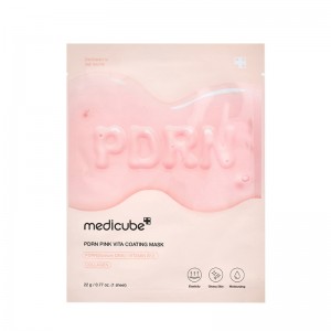 Тканевая маска с ПДРН и коллагеном для сияния кожи medicube PDRN Pink Vita Coating Mask 22мл