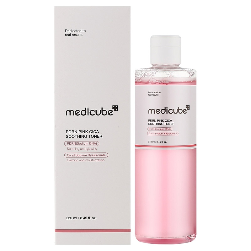 Успокаивающий тонер с ПДРН и центеллой medicube PDRN Pink CICA Soothing Toner 250мл