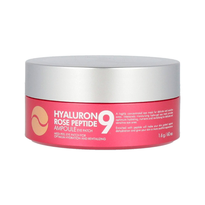Гидрогелевые патчи с экстрактом розы Medi-Peel Hyaluron Rose Peptide 9 Ampoule Eye Patch 60шт