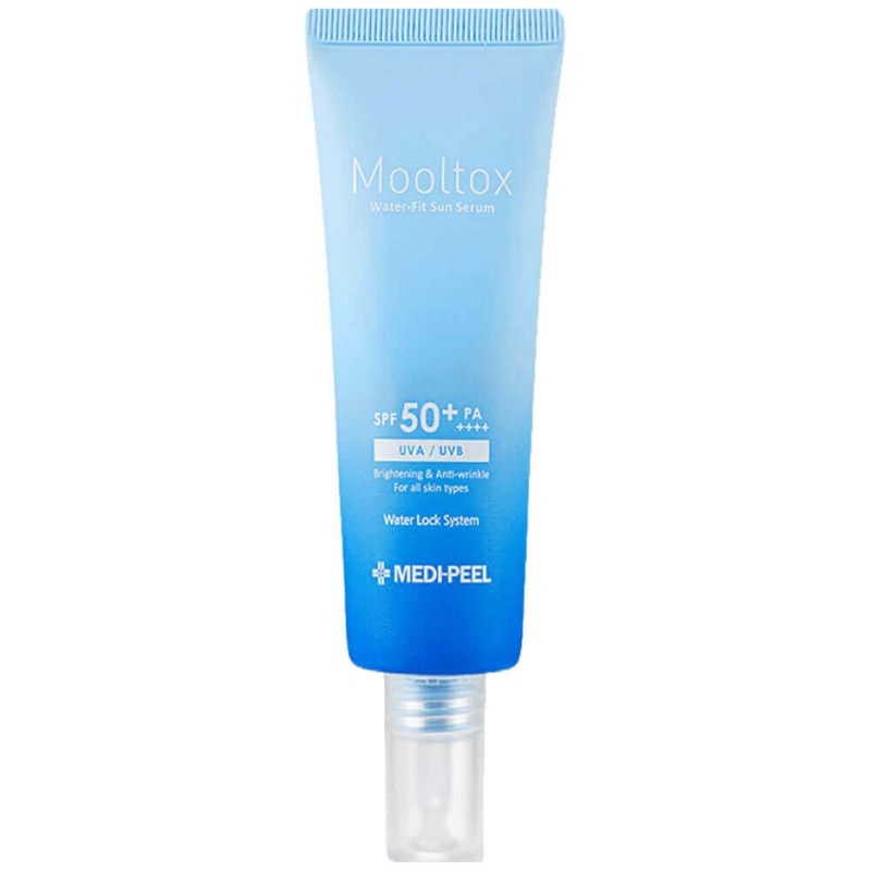 Ультраувлажняющая солнцезащитная сыворотка Medi-Peel Aqua Mooltox Water-Fit Sun Serum SPF50+ PA++++ 50мл