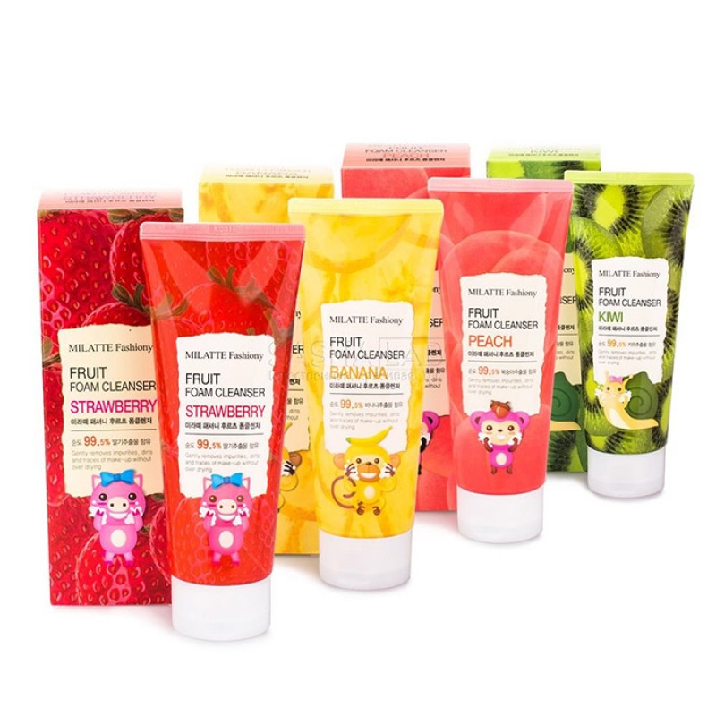 Пенка для умывания MILATTE Fashiony Fruit Foam Cleanser - 150 мл Пенка для умывания MILATTE Fashiony Fruit Foam Cleanser - 150 мл