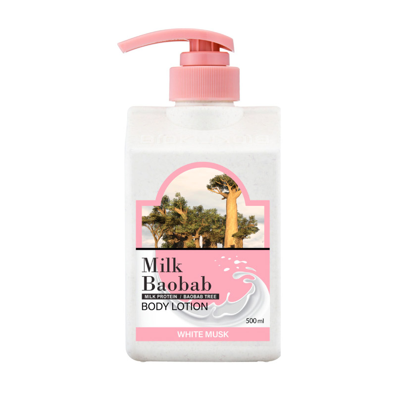 Лосьон для тела с мускусом Mlk Baobab Body Lotion White Musk 500мл Лосьон для тела с мускусом Mlk Baobab Body Lotion White Musk 500мл