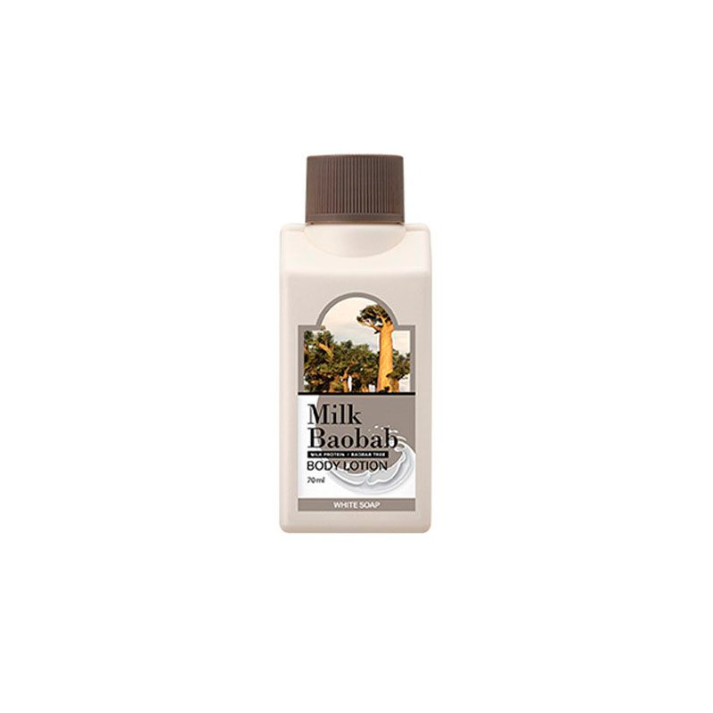 Миниатюра лосьона для тела Milk Baobab Perfume Body Lotion White Soap Travel Edition 70мл Миниатюра лосьона для тела Milk Baobab Perfume Body Lotion White Soap Travel Edition 70мл