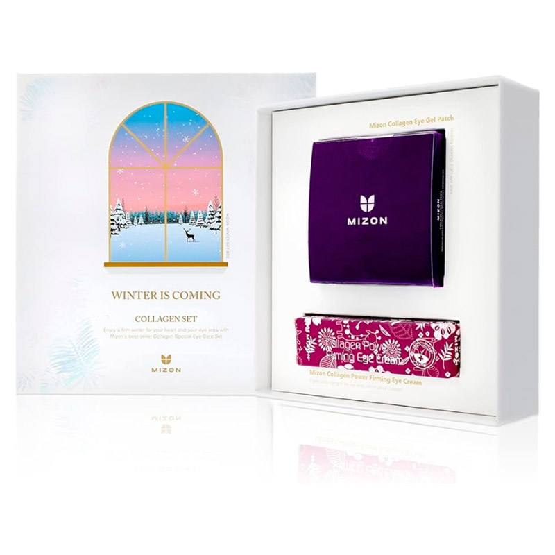 Набор для лица уходовый с коллагеном Mizon Collagen Power Firming Eye Cream Collagen Eye Gel Patch Набор для лица уходовый с коллагеном Mizon Collagen Power Firming Eye Cream Collagen Eye Gel Patch