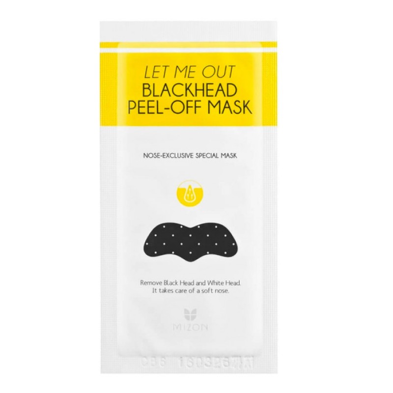 Патчи от черных точек MIZON Let Me Out Blackhead Peel-Off Mask - 1 шт