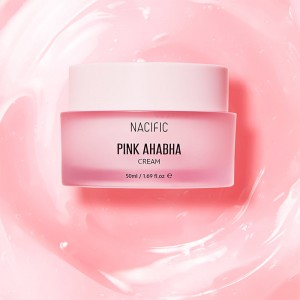 Увлажняющий крем для лица с кислотами NACIFIC Pink AHA BHA Cream 50 мл