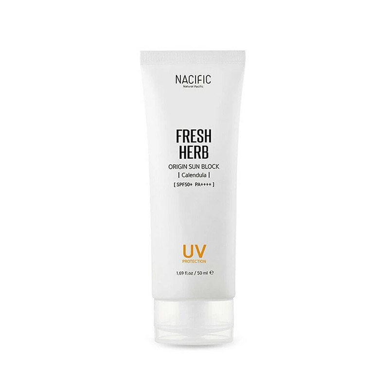 Освежающий солнцезащитный крем NACIFIC Fresh Herb Origin Sun Block Calendula SPF50+ 50 мл